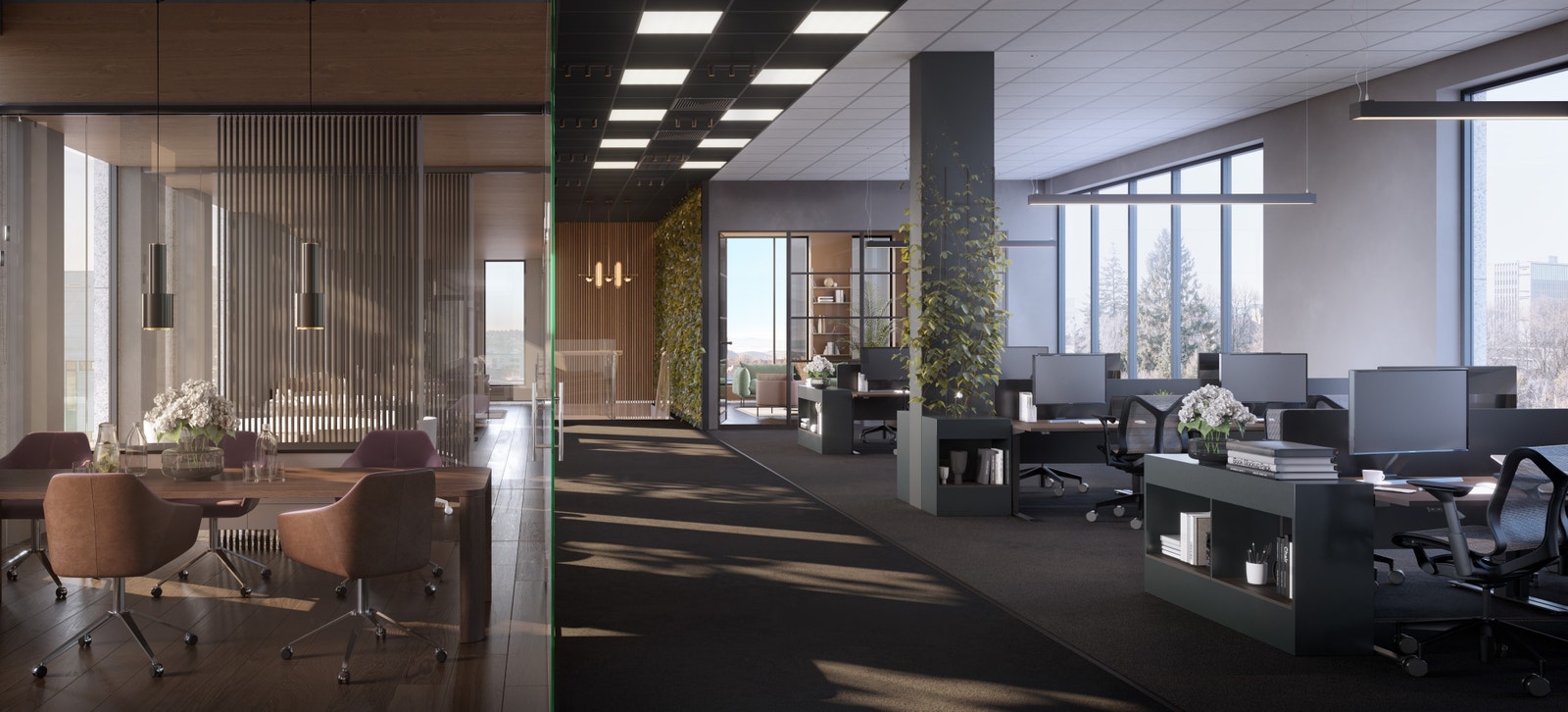 Illustrasjon interiør 5 etg. Galleribilde