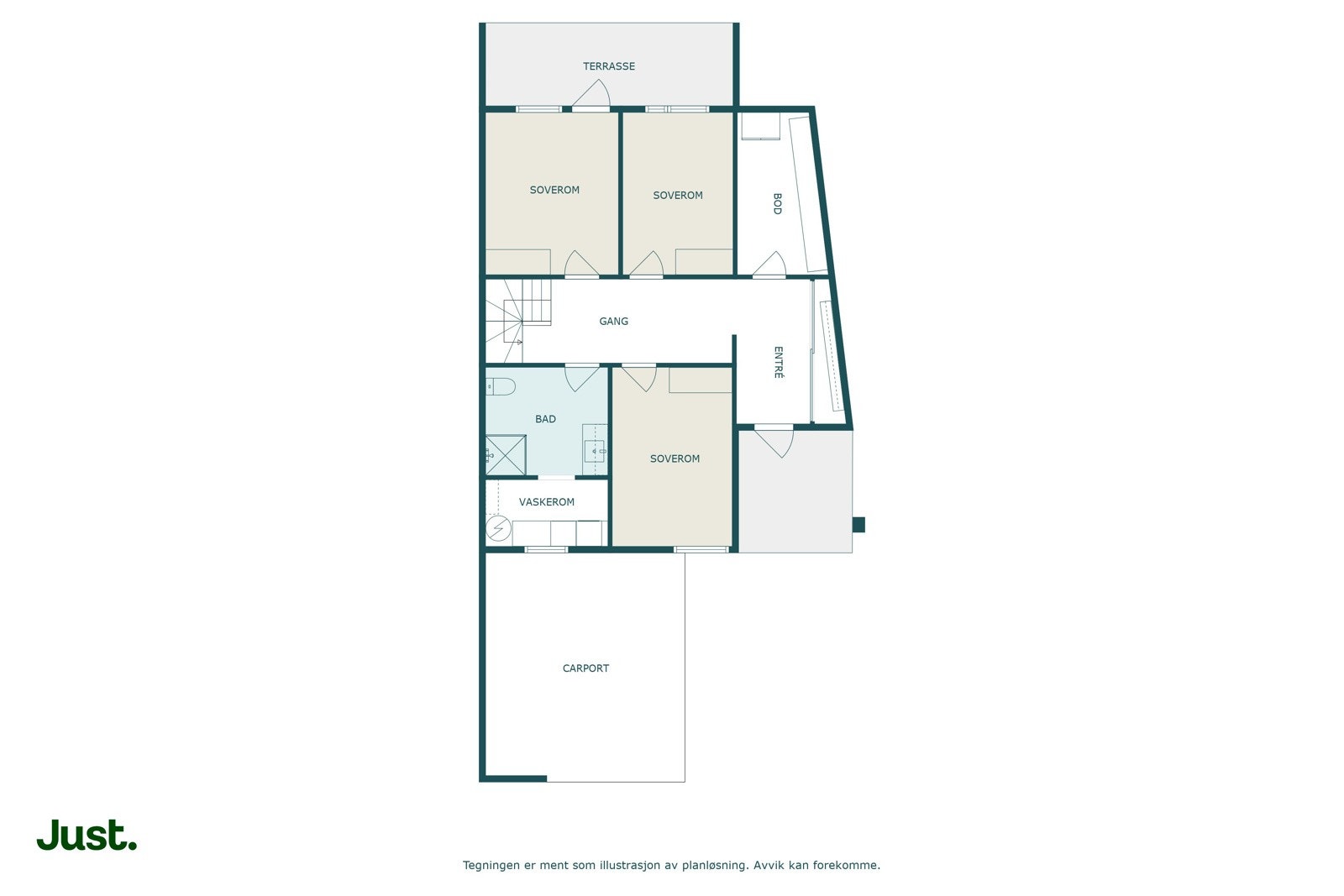 Planskisse 1. etasje Galleribilde