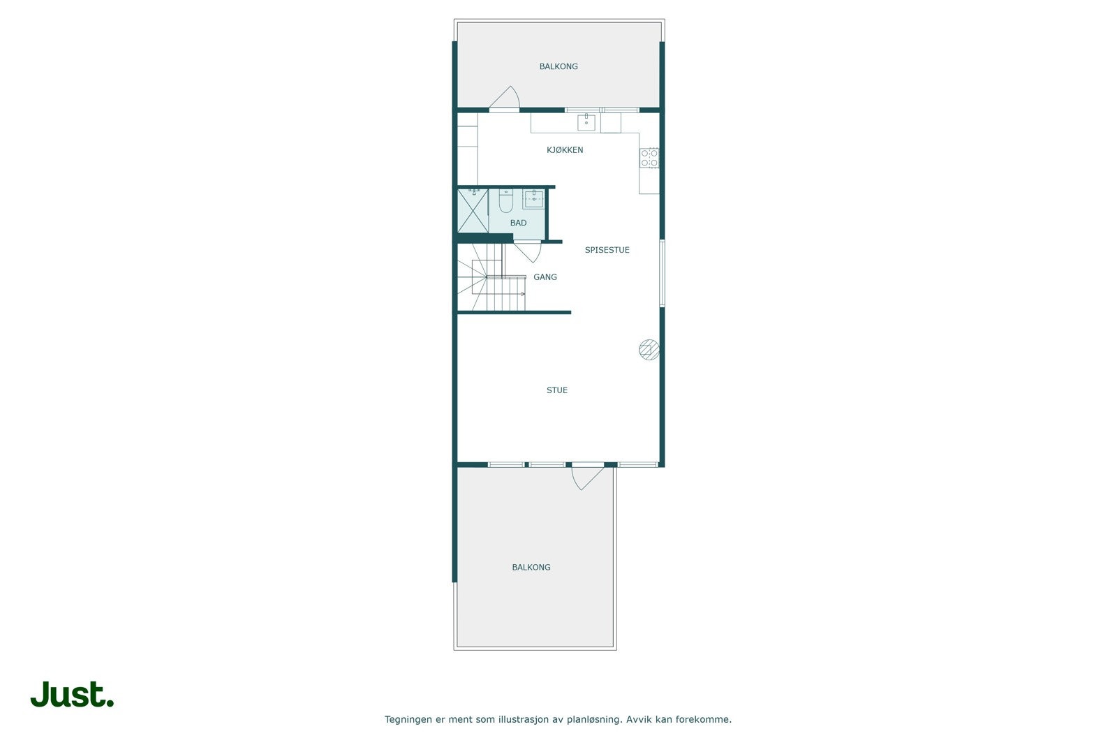 Planskisse 2. etasje Galleribilde