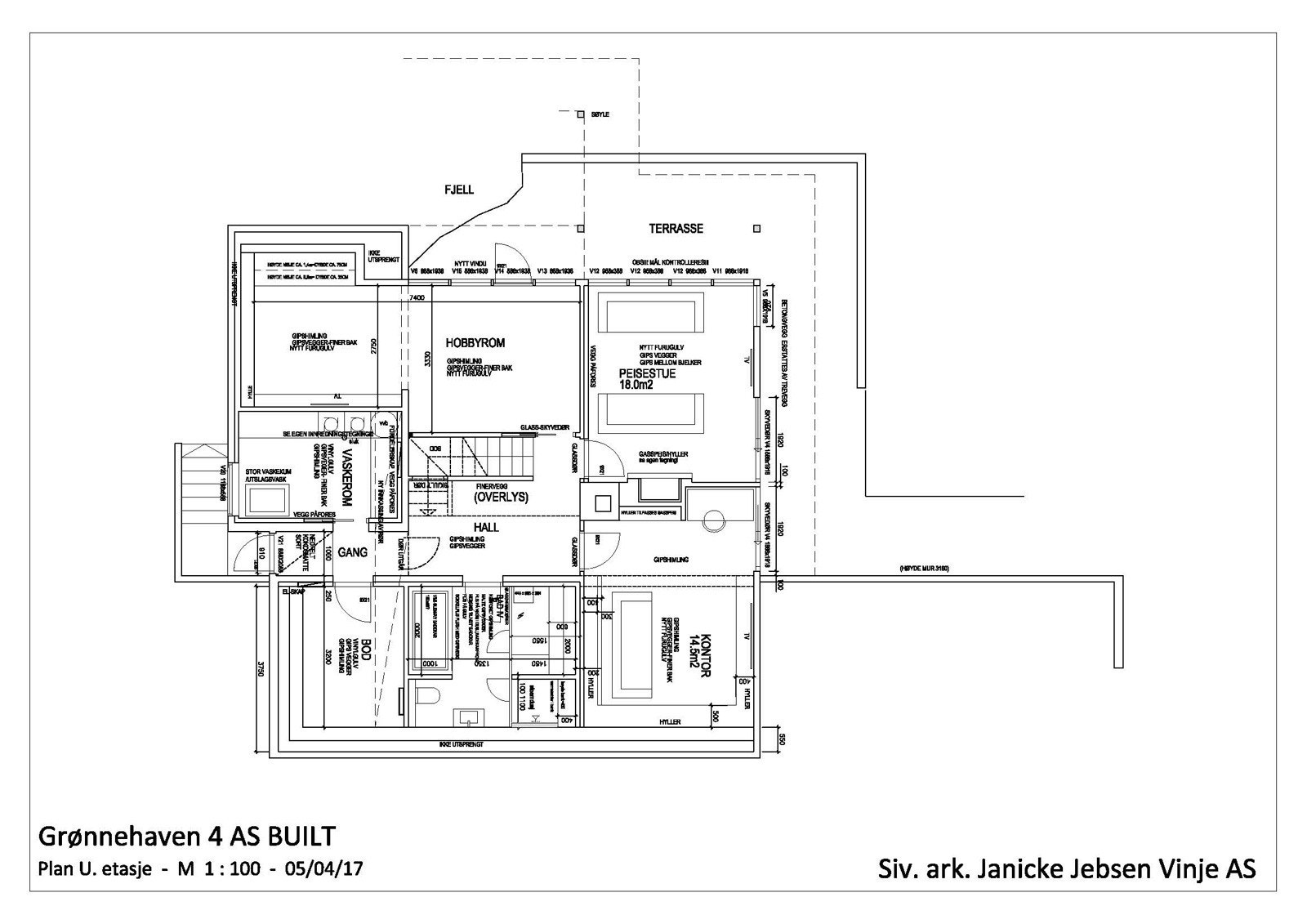 Plantegning u.etg Galleribilde
