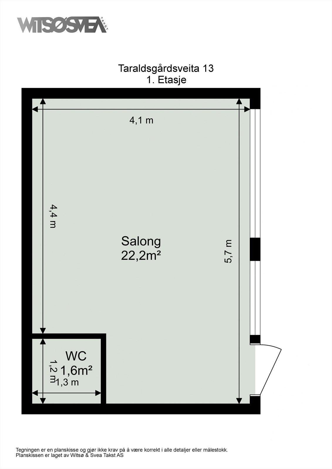 Planskisse av 1. etasje Galleribilde