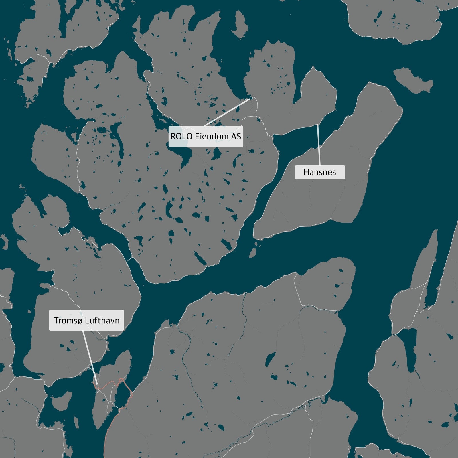 Dåfjorden ligger kun 1 times kjøring fra flyplassen i Tromsø. Galleribilde