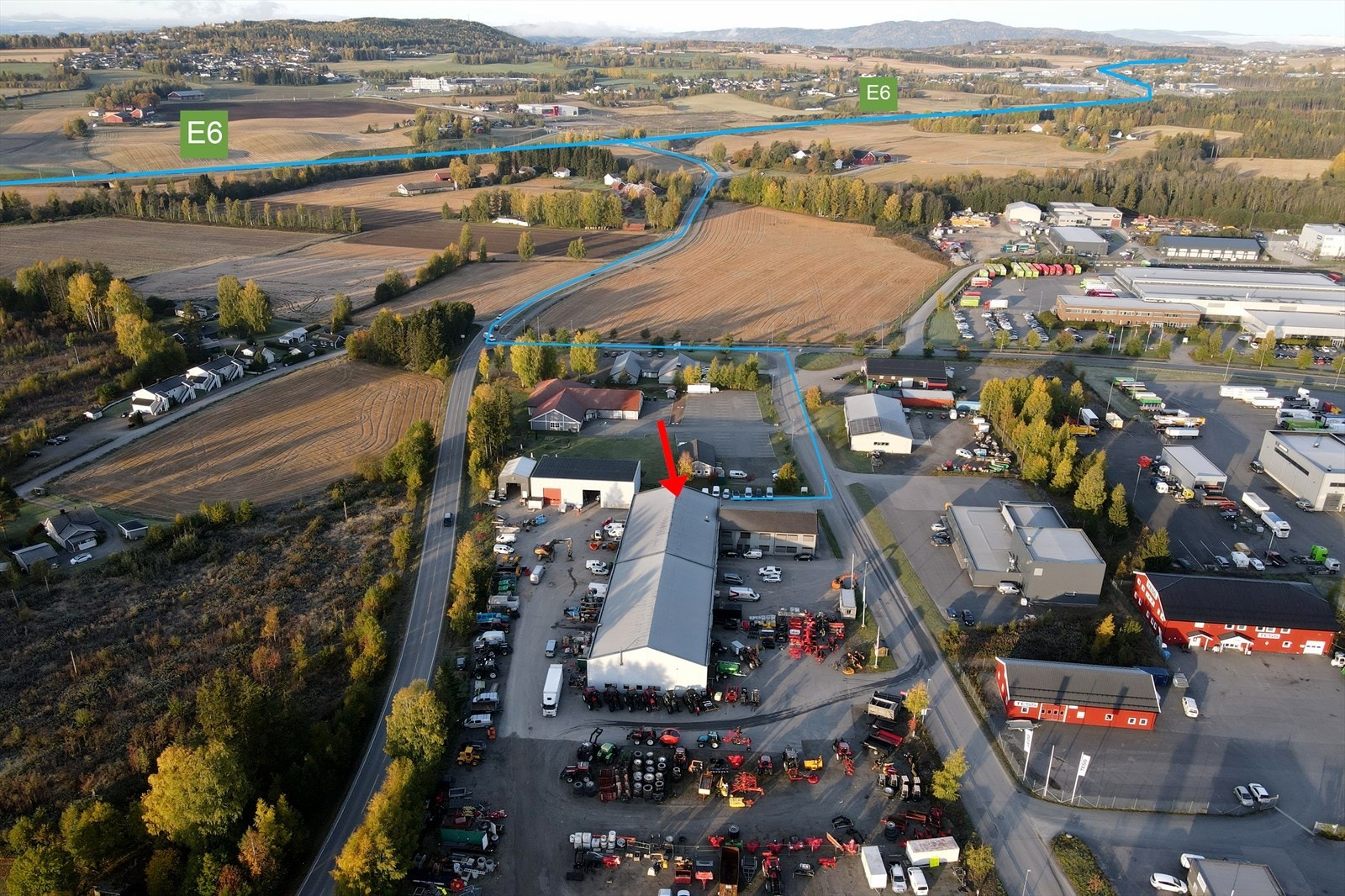 Dronefoto Galleribilde