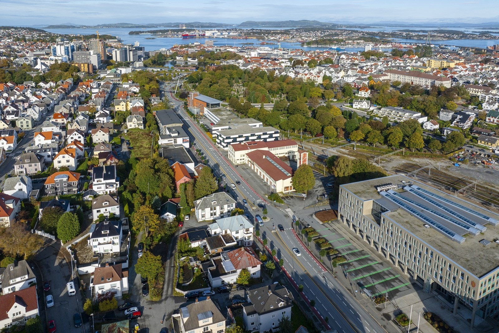 Mot Stavanger sentrum Galleribilde