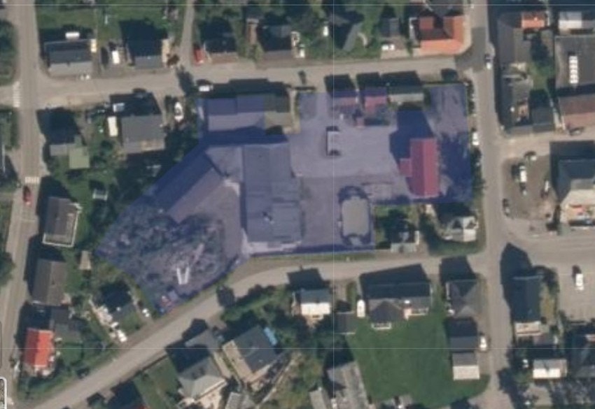 Kartutsnitt - før fradeling Galleribilde