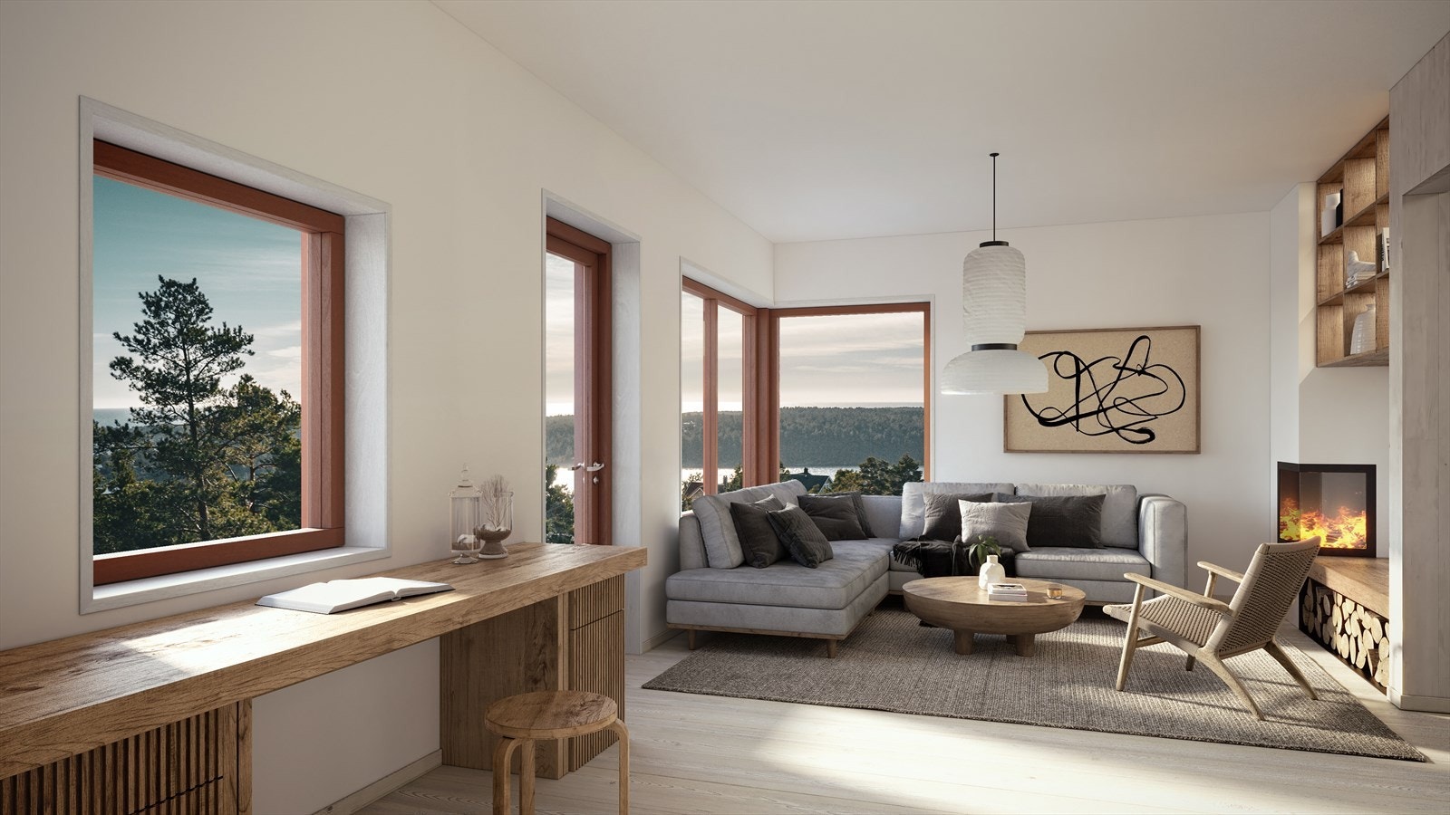 Interiørbilde eneboliger i kjede, Boligtype B Galleribilde