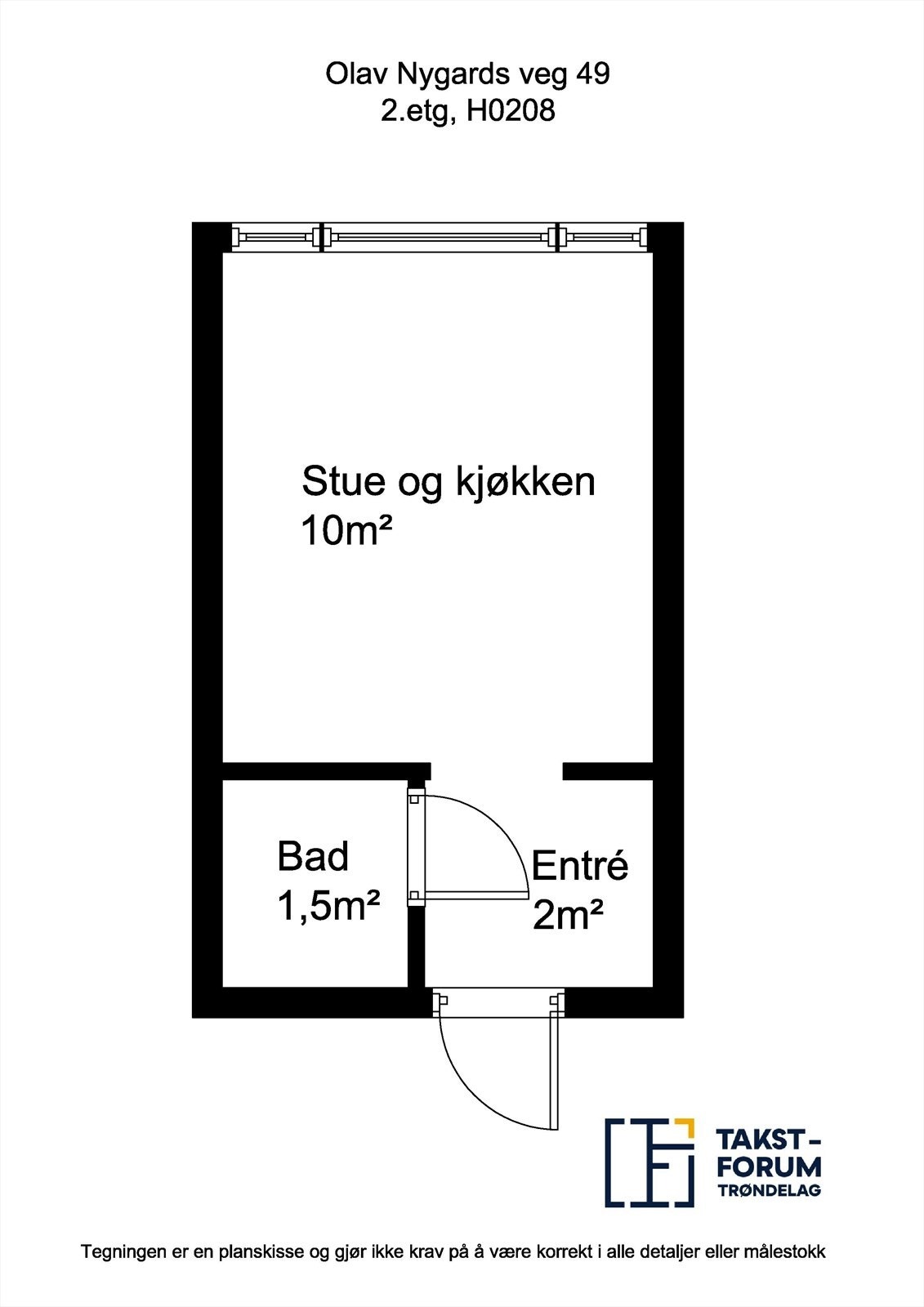 Planskisse H0208 Galleribilde