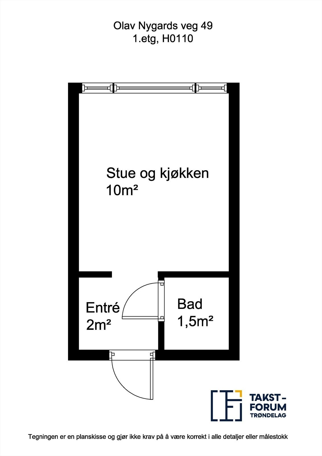 Planskisse H0110 Galleribilde