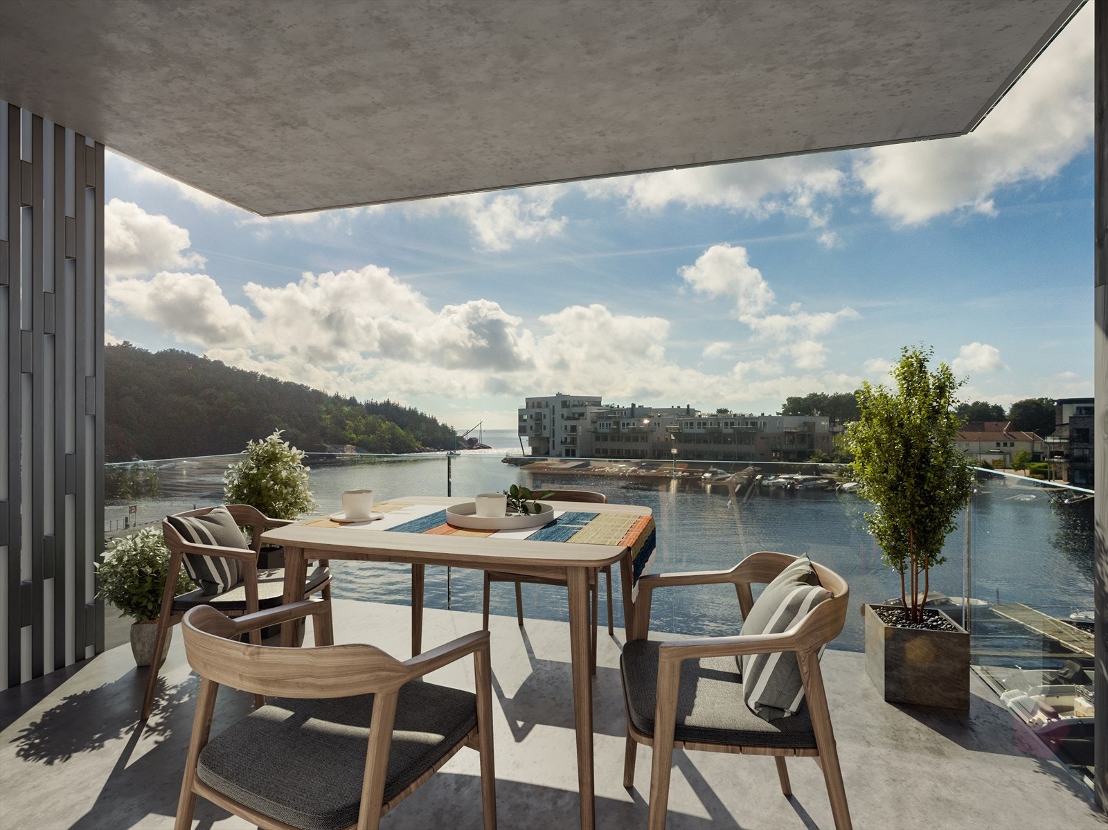 Nydelig utsikt fra balkong i 3. etasje Galleribilde