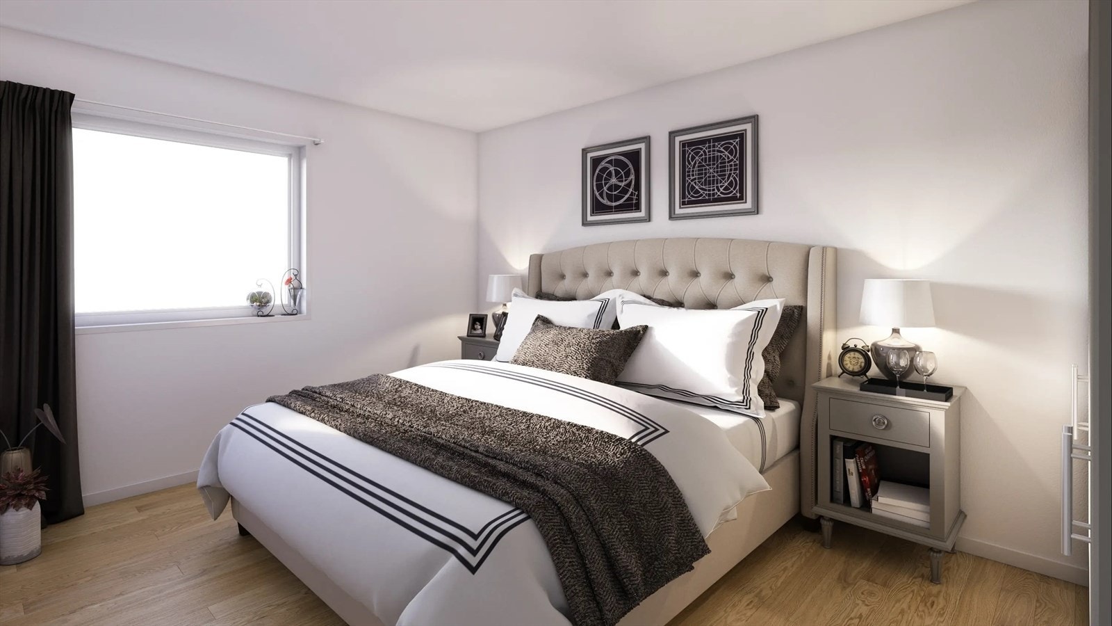 Illustrasjon soverom Galleribilde