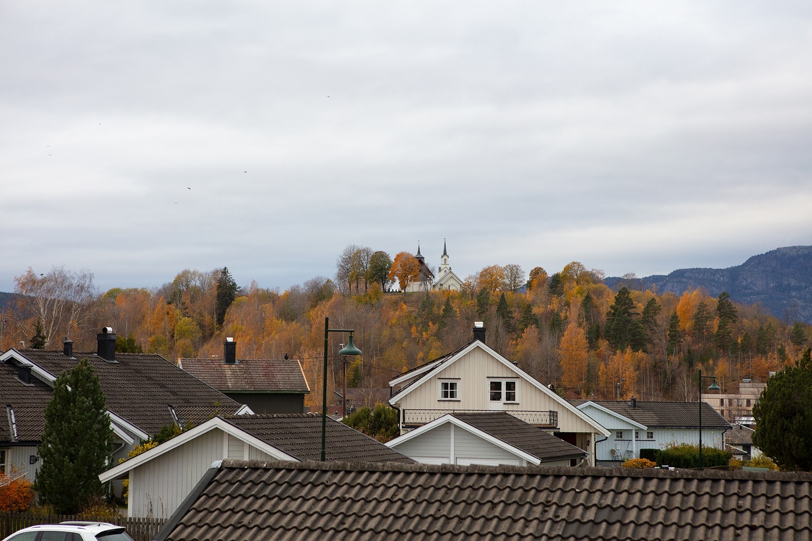 utsikt fra tak veranda Galleribilde
