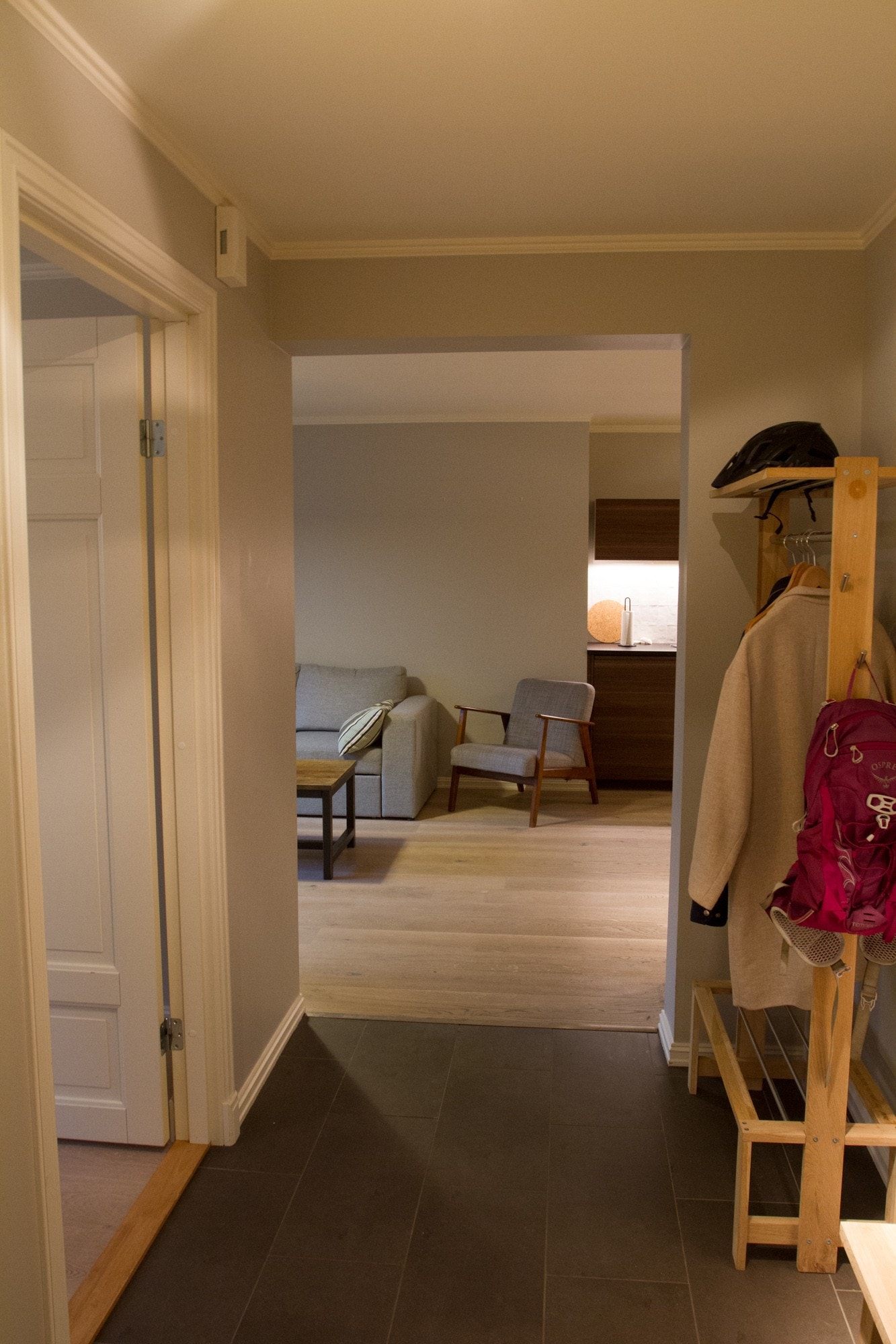 Fra entreen, her er det plass til feks sykkel Galleribilde