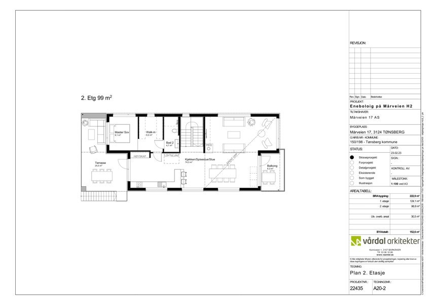 Plantegning - 2. etasje "bolig sør" Galleribilde