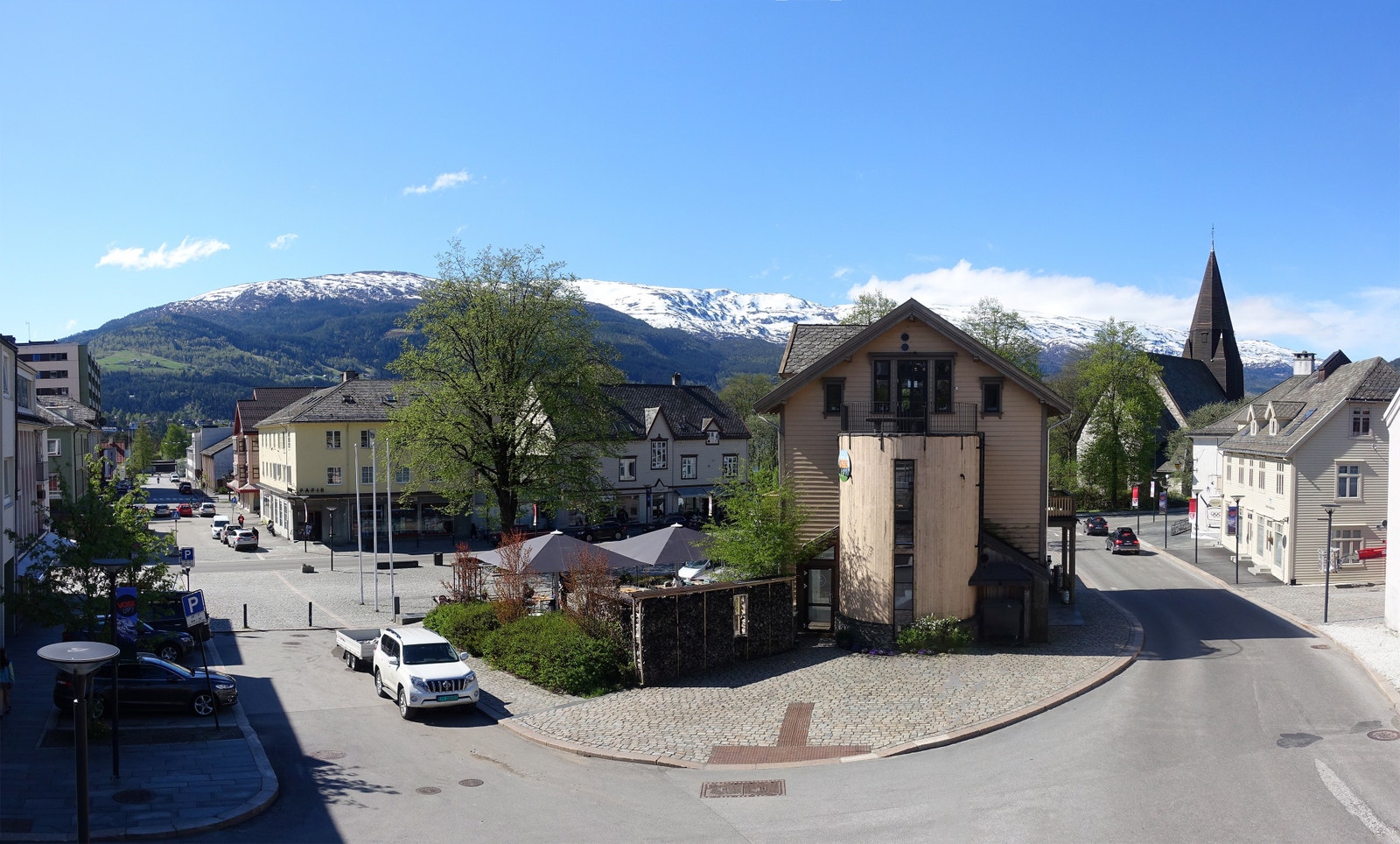 Voss sentrum, Torget, Skulegata, Ringheimsvegen. Galleribilde