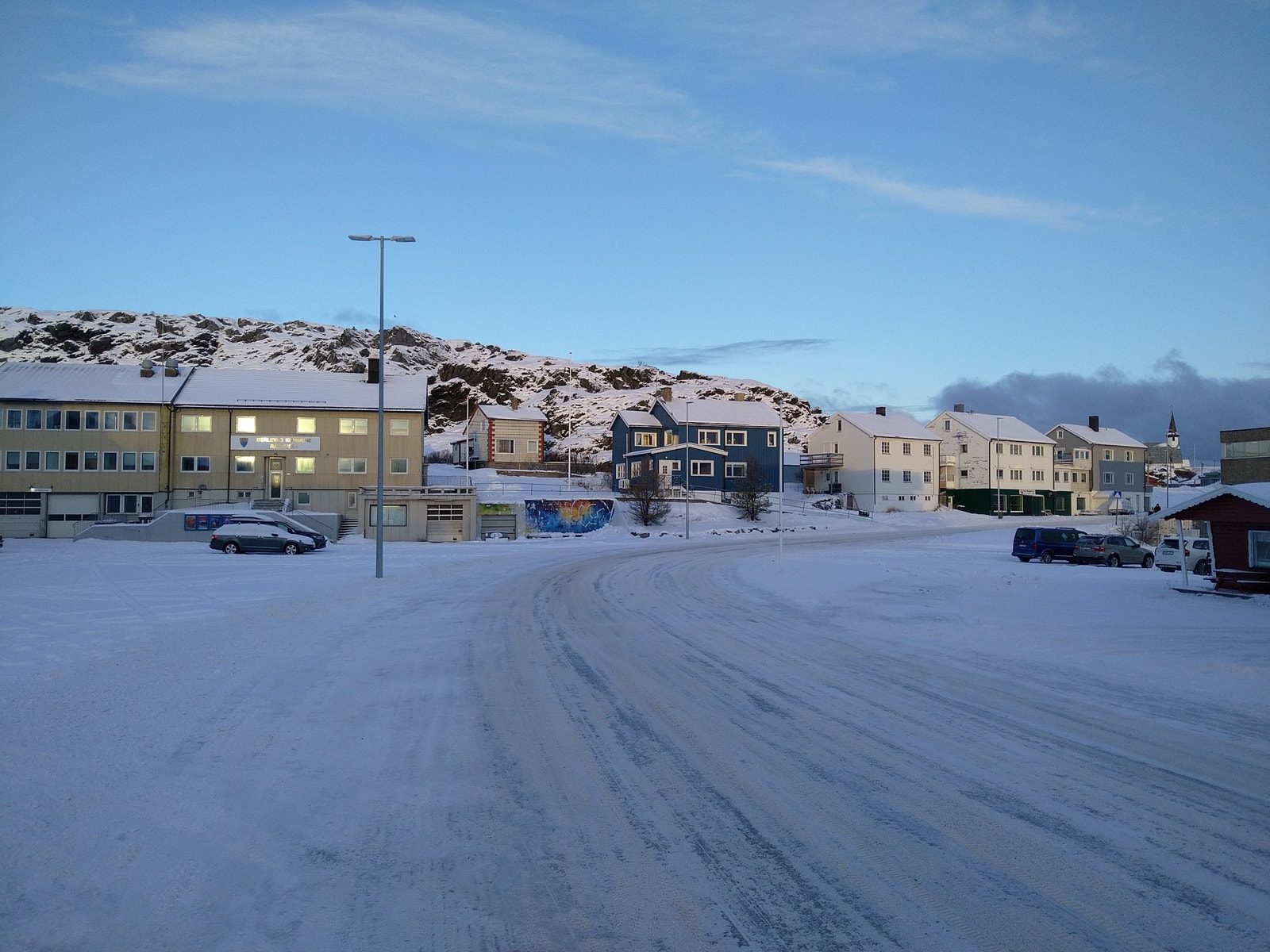 Blåhuset fra Storgata fra Ø Galleribilde
