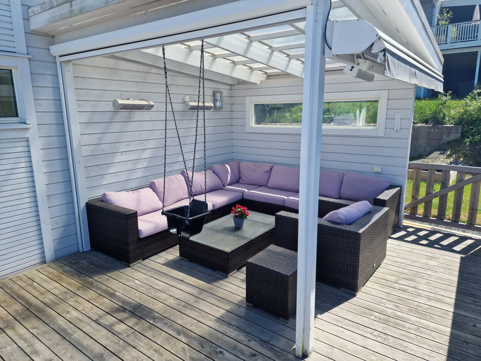 Flott uteplass med gode solforhold Galleribilde