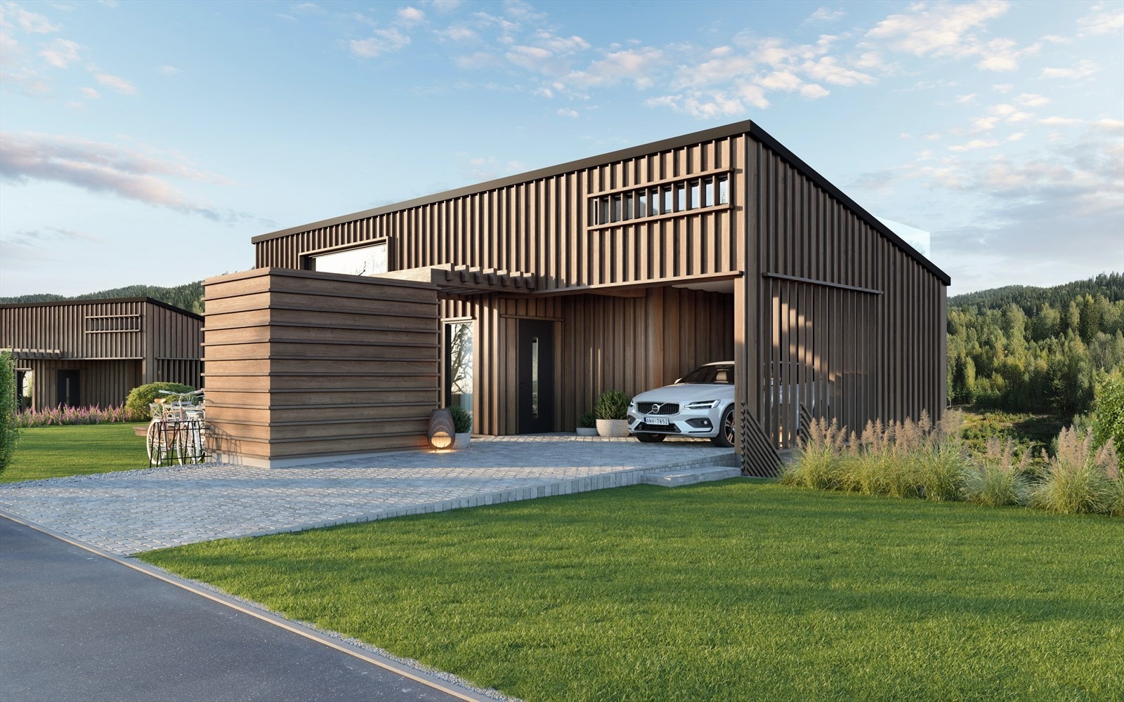 Illustrasjon fasade Galleribilde