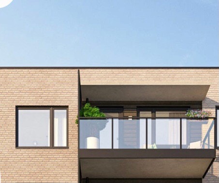 Sør-vest vendt balkong med masse sol Galleribilde