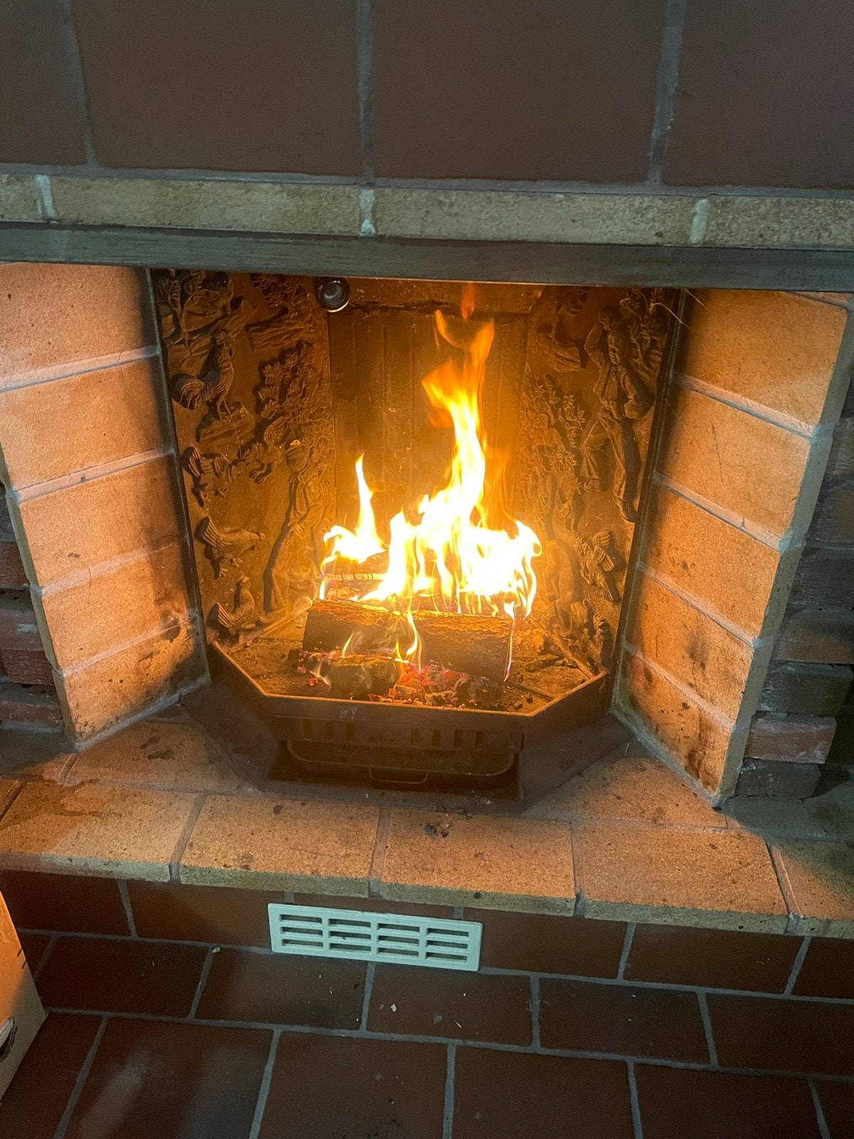 Koselig med peis på kalde dager. Galleribilde