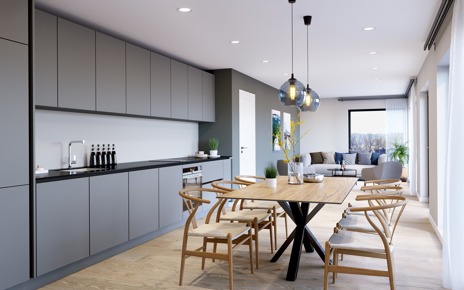 *De innvendige illustrasjonene er av kunstnerisk karakter og er kun ment som inspirasjon til hvordan leiligheten kan innredes og/eller utformes. Utsikten er ikke en direkte gjengivelse av faktiske forhold. Galleribilde