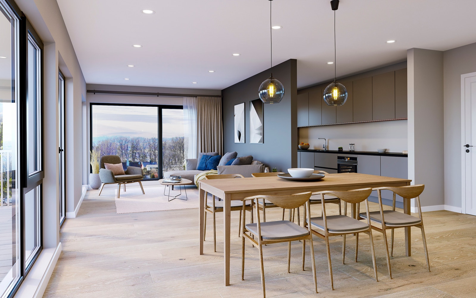 *De innvendige illustrasjonene er av kunstnerisk karakter og er kun ment som inspirasjon til hvordan leiligheten kan innredes og/eller utformes. Utsikten er ikke en direkte gjengivelse av faktiske forhold. Galleribilde