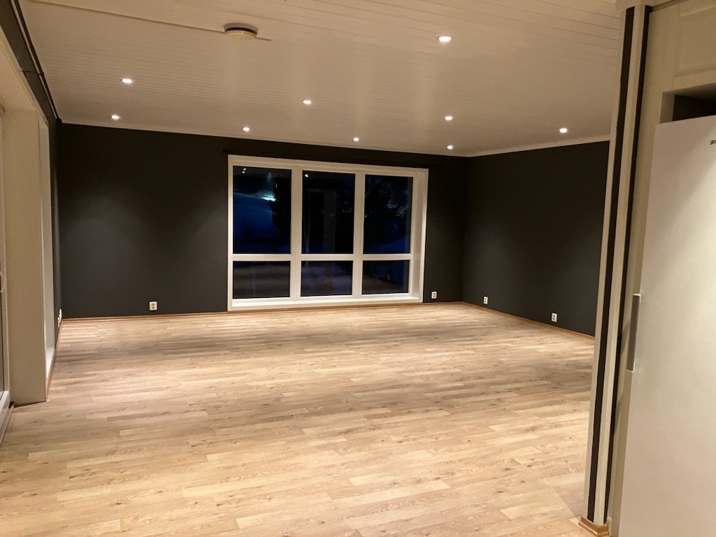 Stor stue malt i moderne farger. Galleribilde