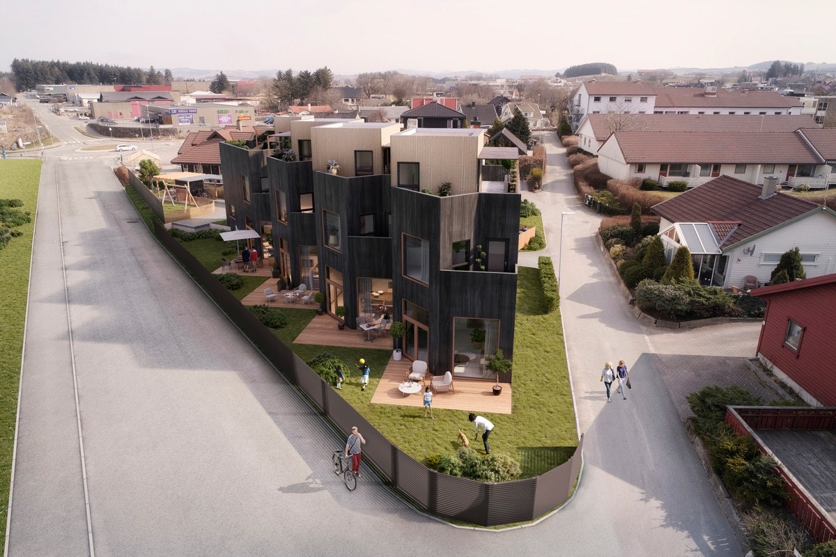 Illustrasjon fasade Galleribilde