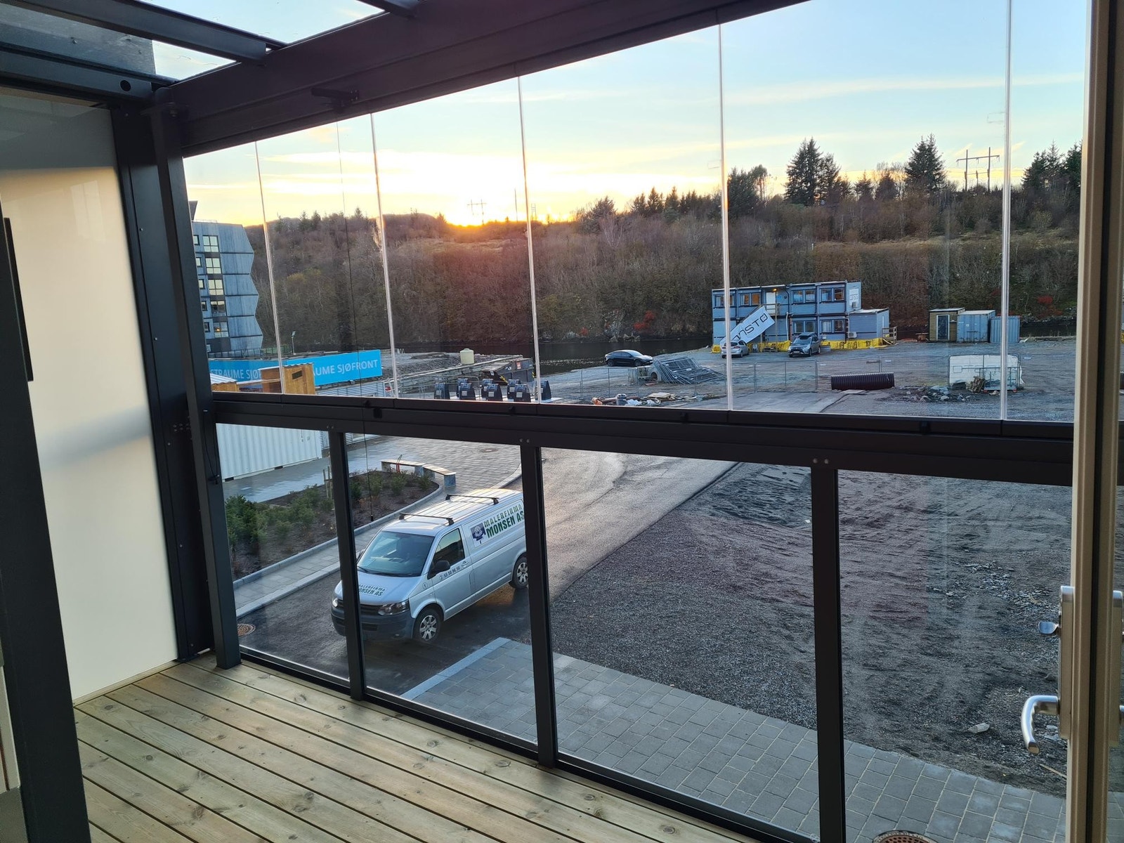 Utsikt fra terrasse Galleribilde