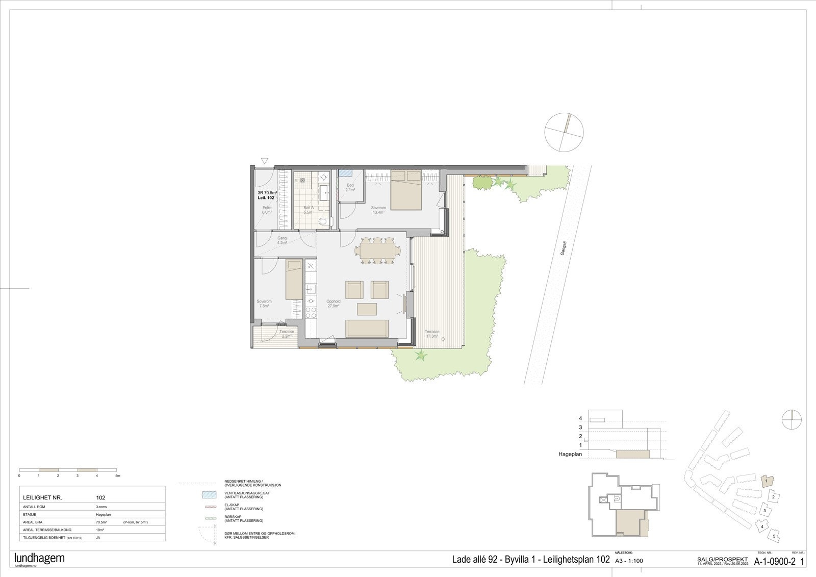 Planskisse L102 Galleribilde