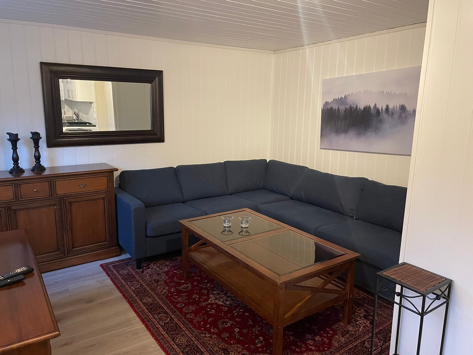 Stue med hjørnesofa Galleribilde