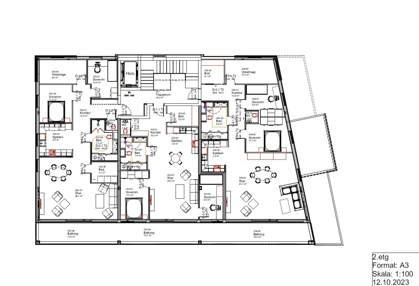 Plantegning 2. etg. Galleribilde