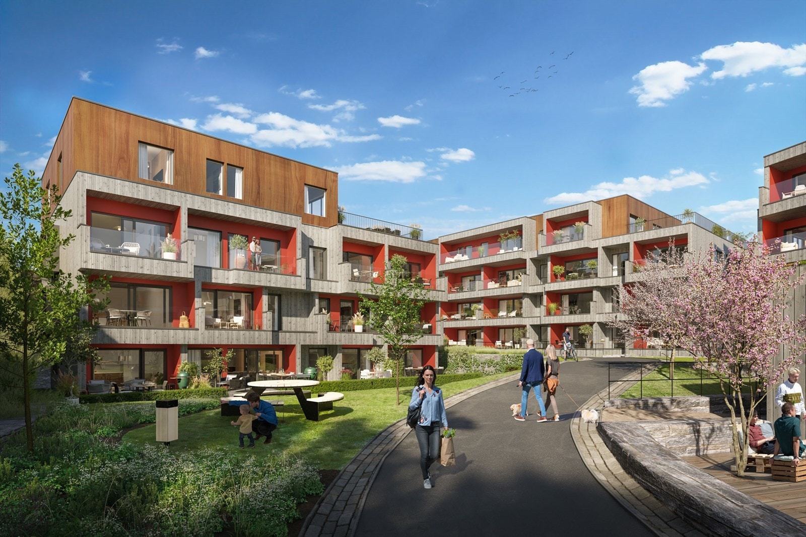Det blir flotte fellesområder, som snart er ferdige Galleribilde