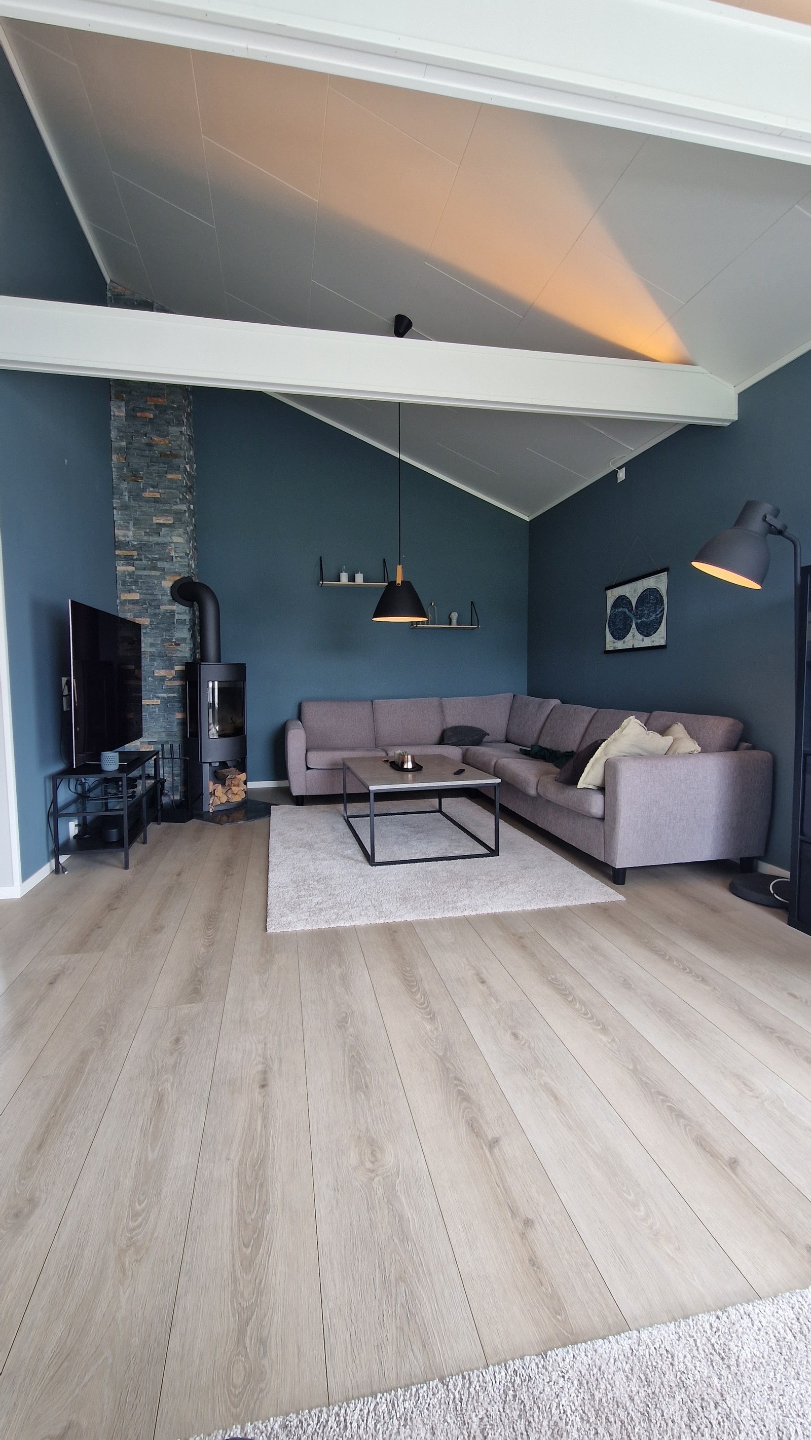 God plass og takhøyde i stuen Galleribilde