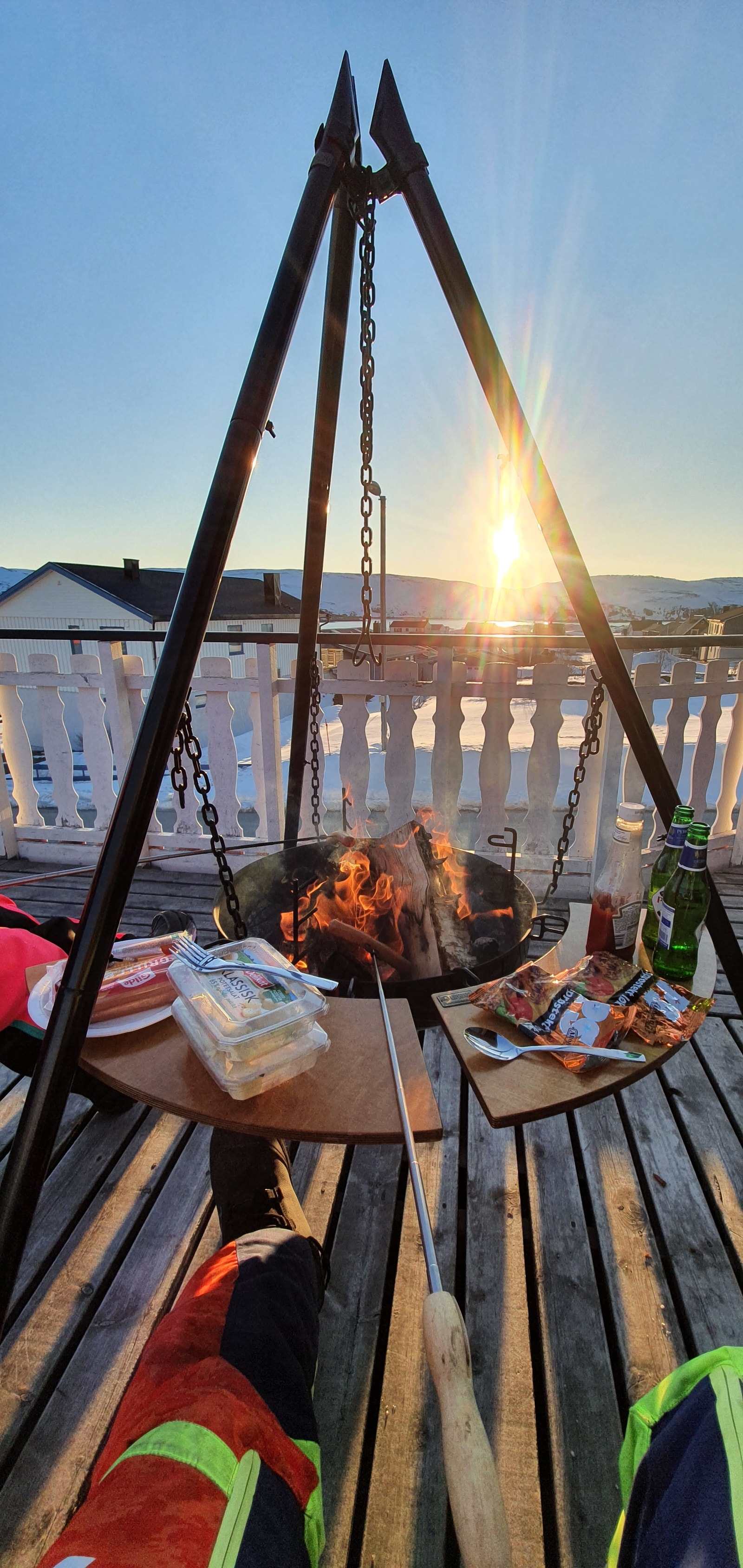 Fine uteområder vinter og sommer Galleribilde