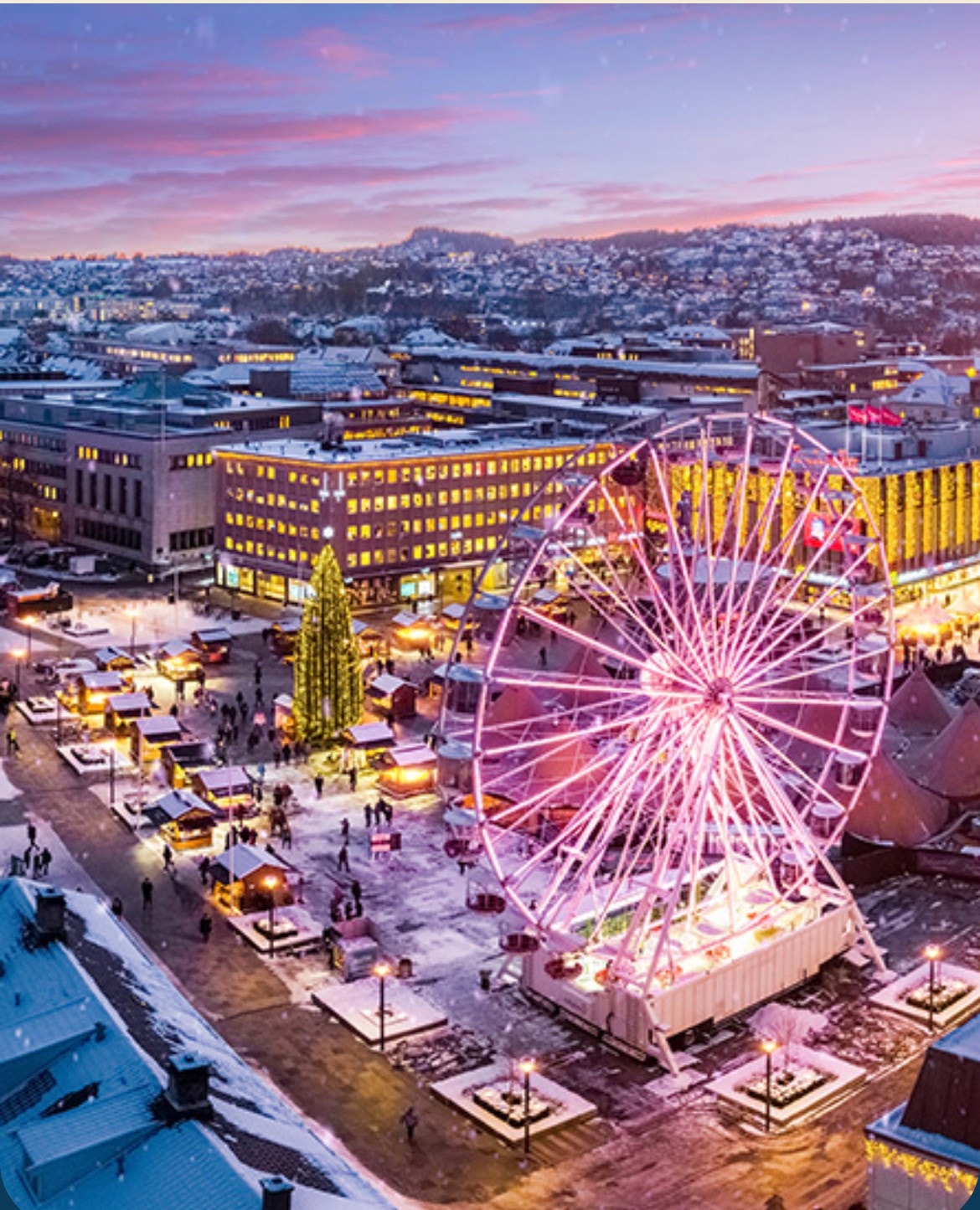 Utsikt fra takterrassen Galleribilde