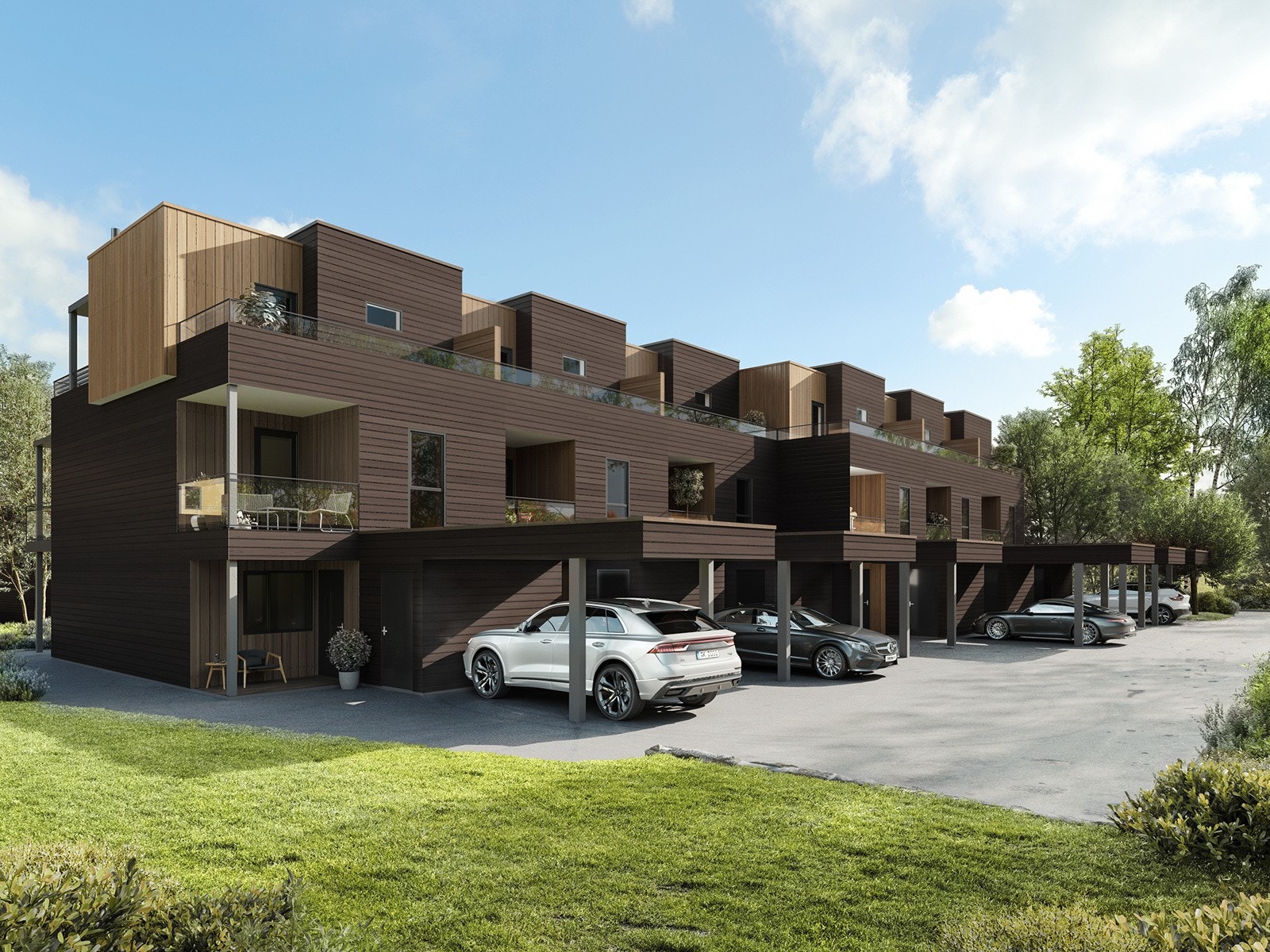 Maimyra blir et trivelig sted å bo. Avvik kan forekomme på 3D illustrasjoner Galleribilde