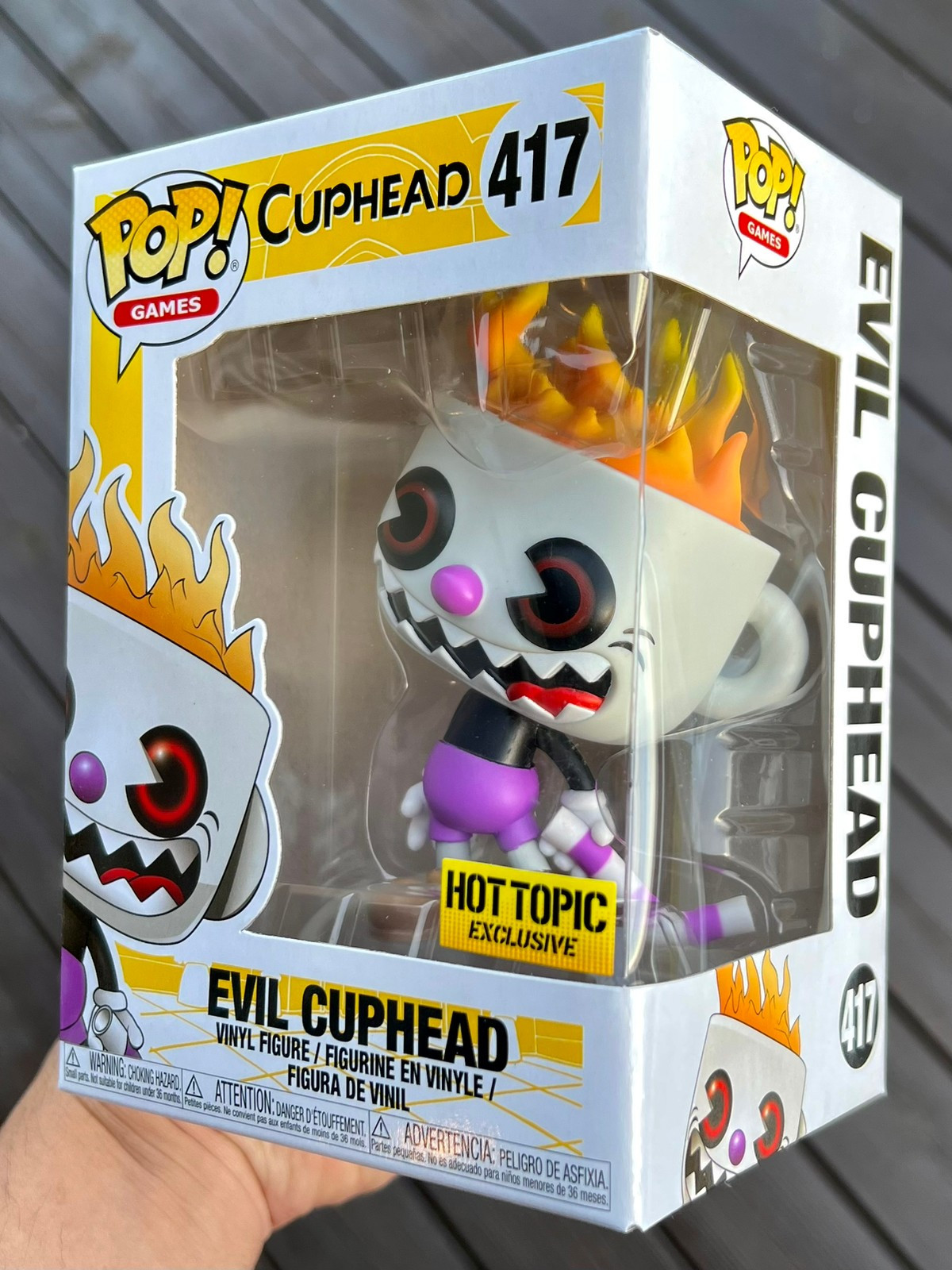 Funko Pop Evil Cuphead Cuphead 417 Excl. to Hot Topic FINN torget