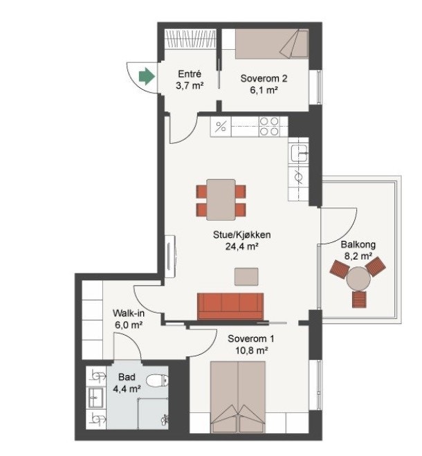 Planløsning Galleribilde