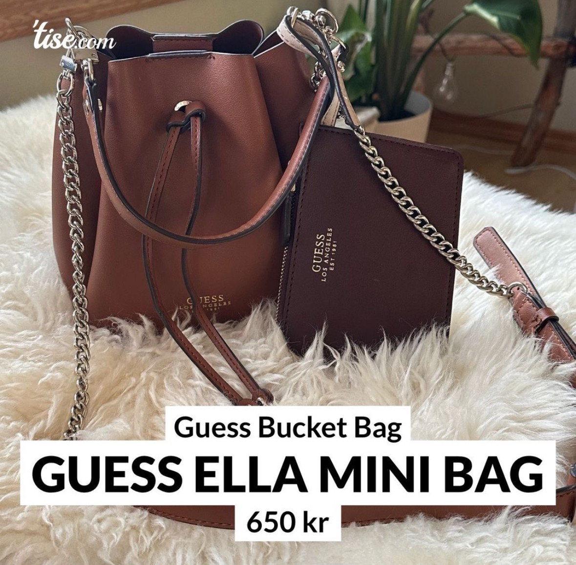 Guess ella bucket bag hotsell