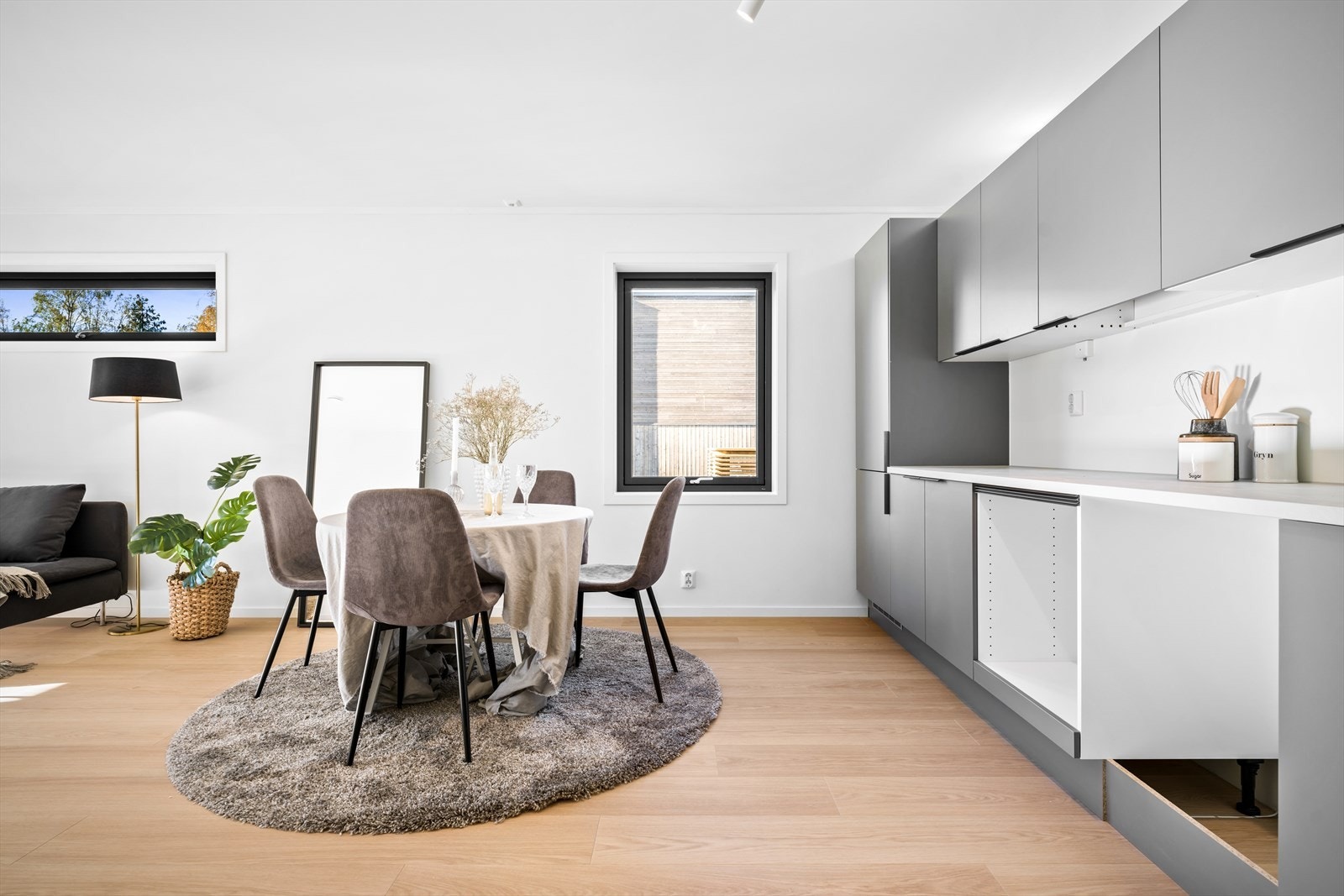 Romslig kjøkken fra Sigdal - fra visningsleilighet (F09) Galleribilde