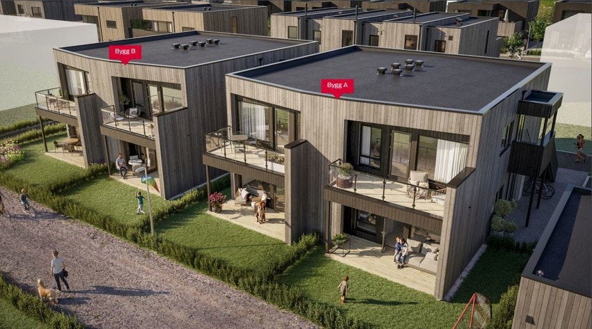 Markering av bygg Galleribilde