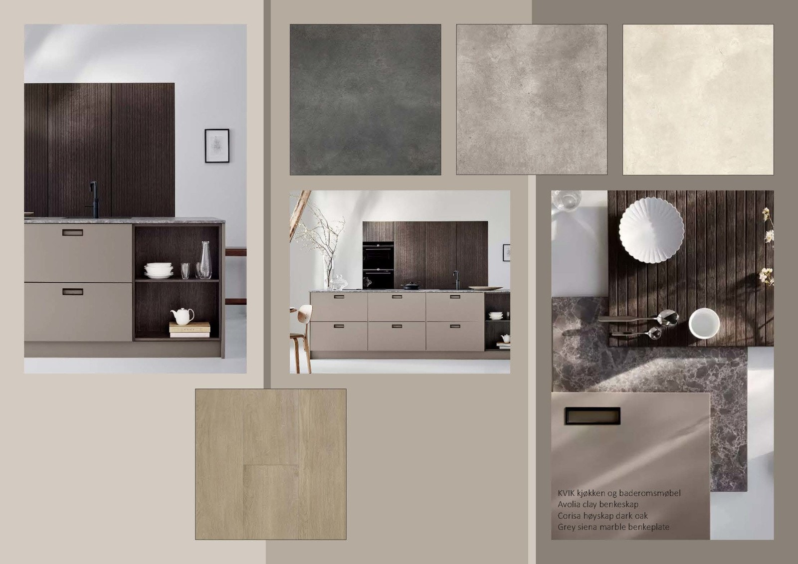 Kvass Arkitekter har utformet interiørpalett tilpasset boligen - se vedlegg for forslag. Vegger kan males i opptil 2 valgfrie farger, inkludert i leveransen. Galleribilde