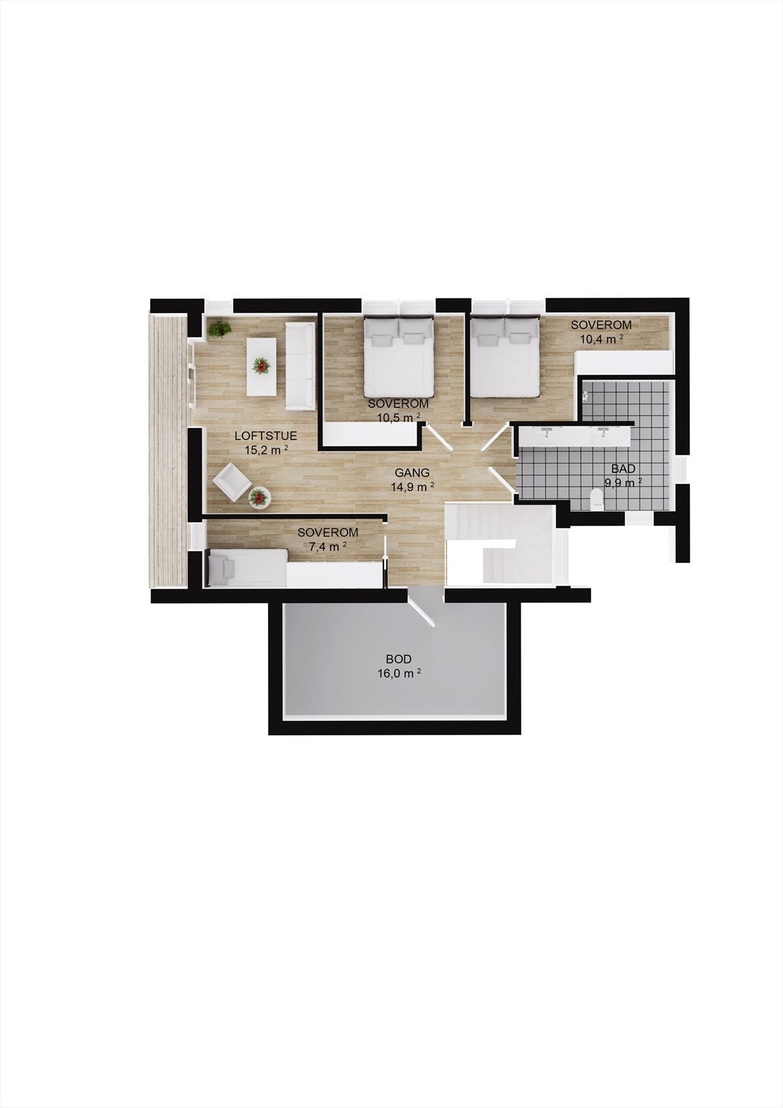 007_Plantegning Snr 1 loftsplan.jpg Galleribilde