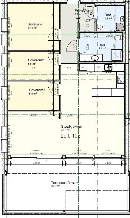 Plantegning L102 Galleribilde