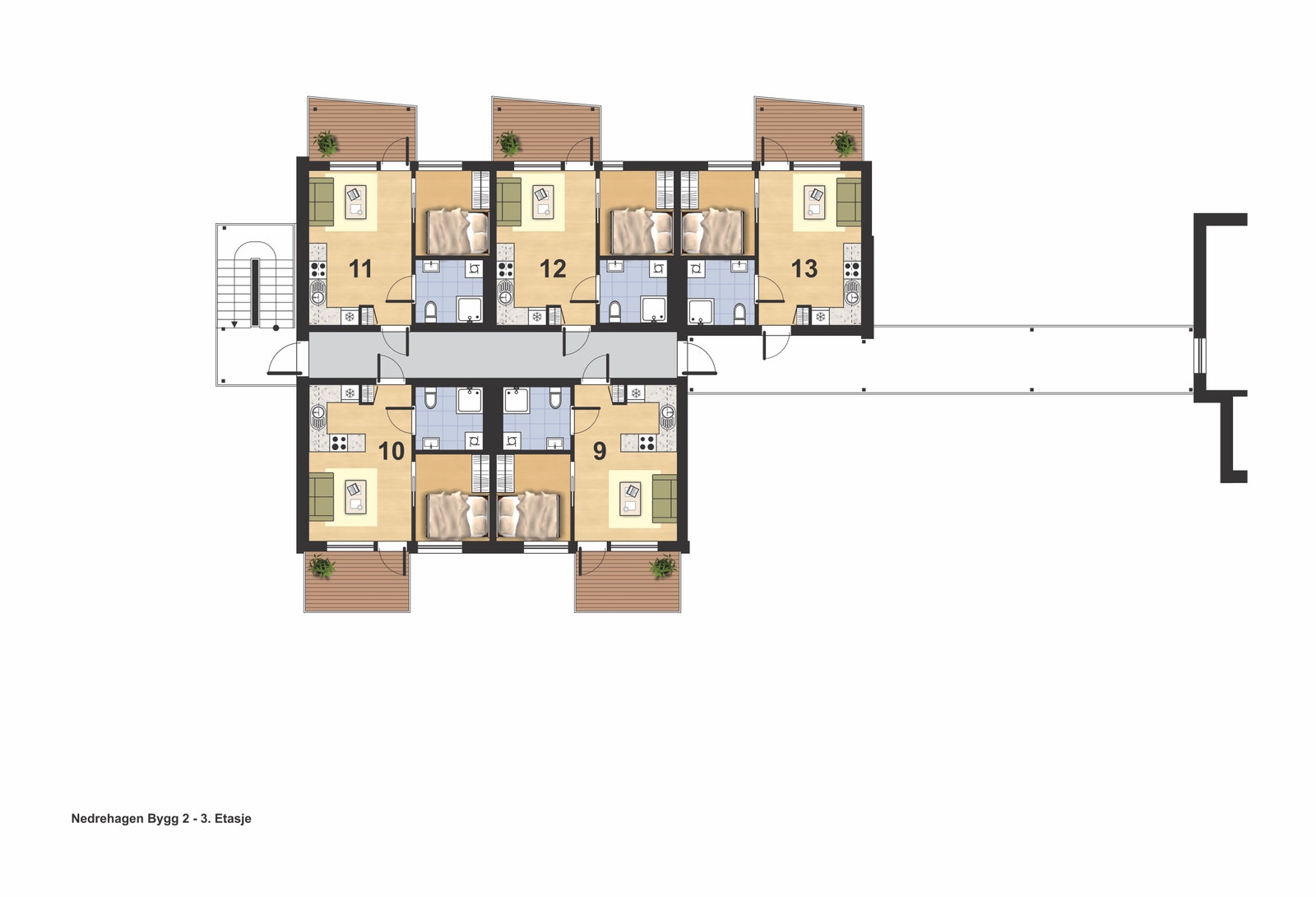 Blokk 2 - 3 etg Galleribilde