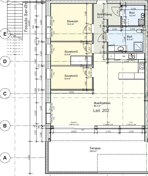 Plantegning L202 Galleribilde
