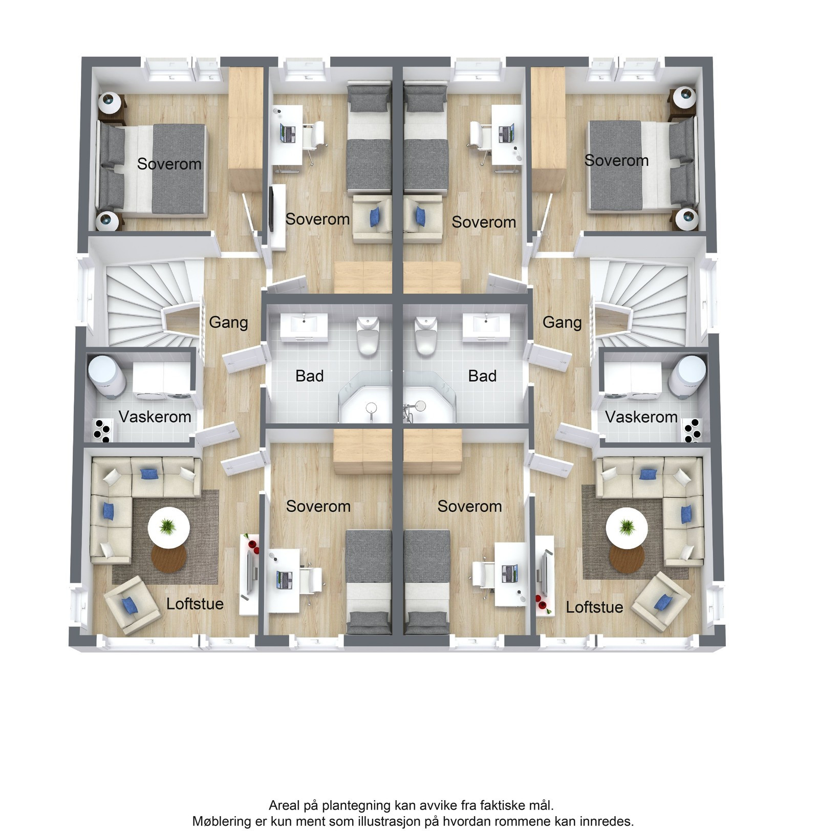 Planløsning 2. etg