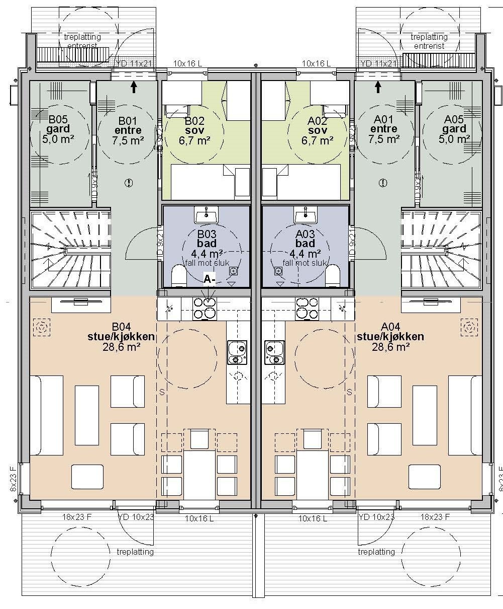 Planløsning 1. etg