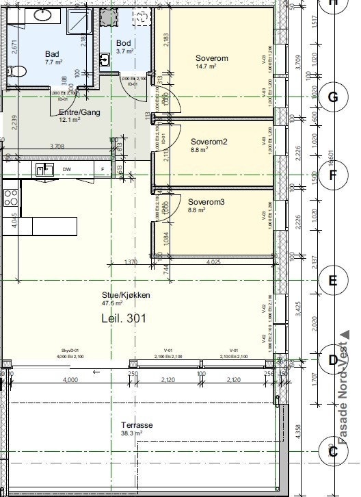 Plantegning L301 Galleribilde