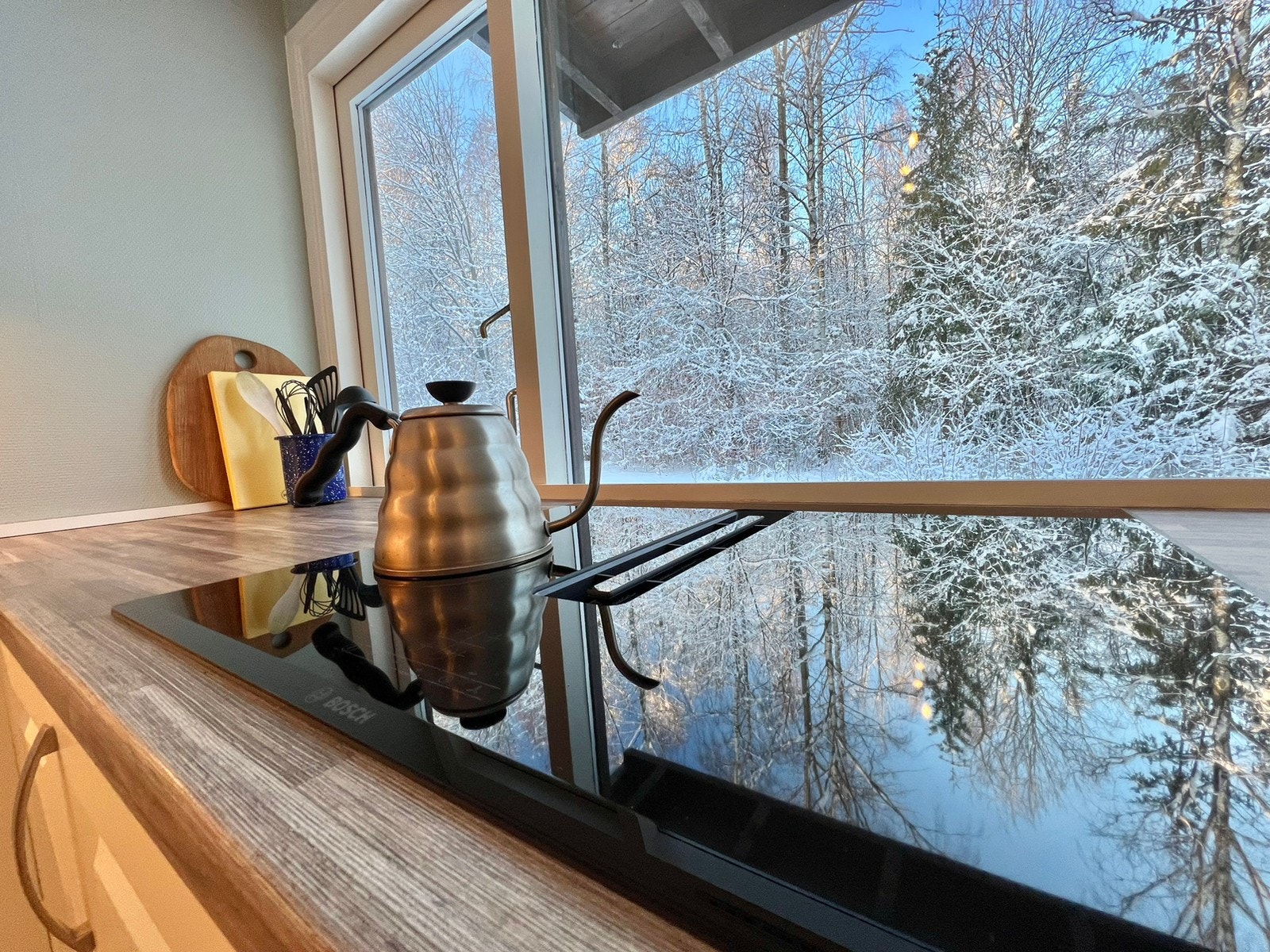 Induksjonsplatetopp med integrert kjøkkenvifte Galleribilde